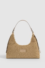 Zoozie Bags 205 Bolso de Visón de Lujo, Bolso Elegante de Peluche Sintético, Bolso de Moda Sofisticado, Dimensiones 30x26cm
